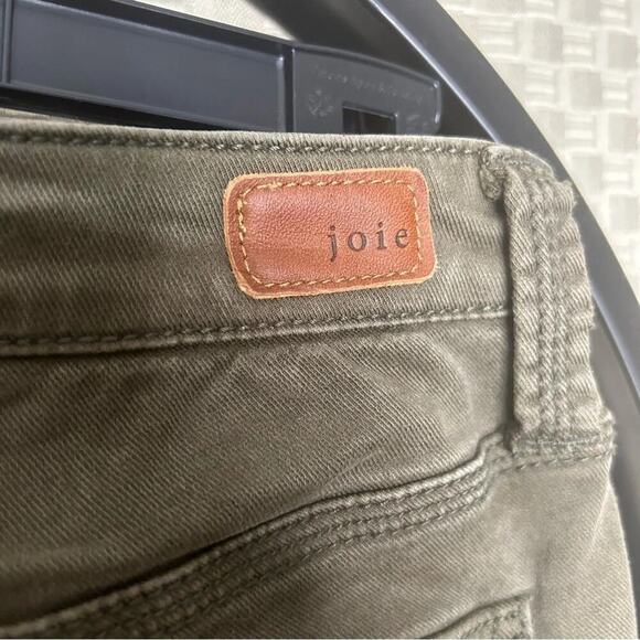 Joie Jeans Brand Moss Green Skinny Cargo Jeans - Picture 6 of 9